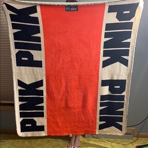 Victoria Secret PINK Hot Orange Blanket